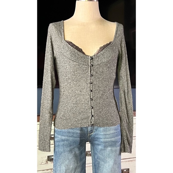 Anthropologie Grey Cardigan S - Picture 5 of 10